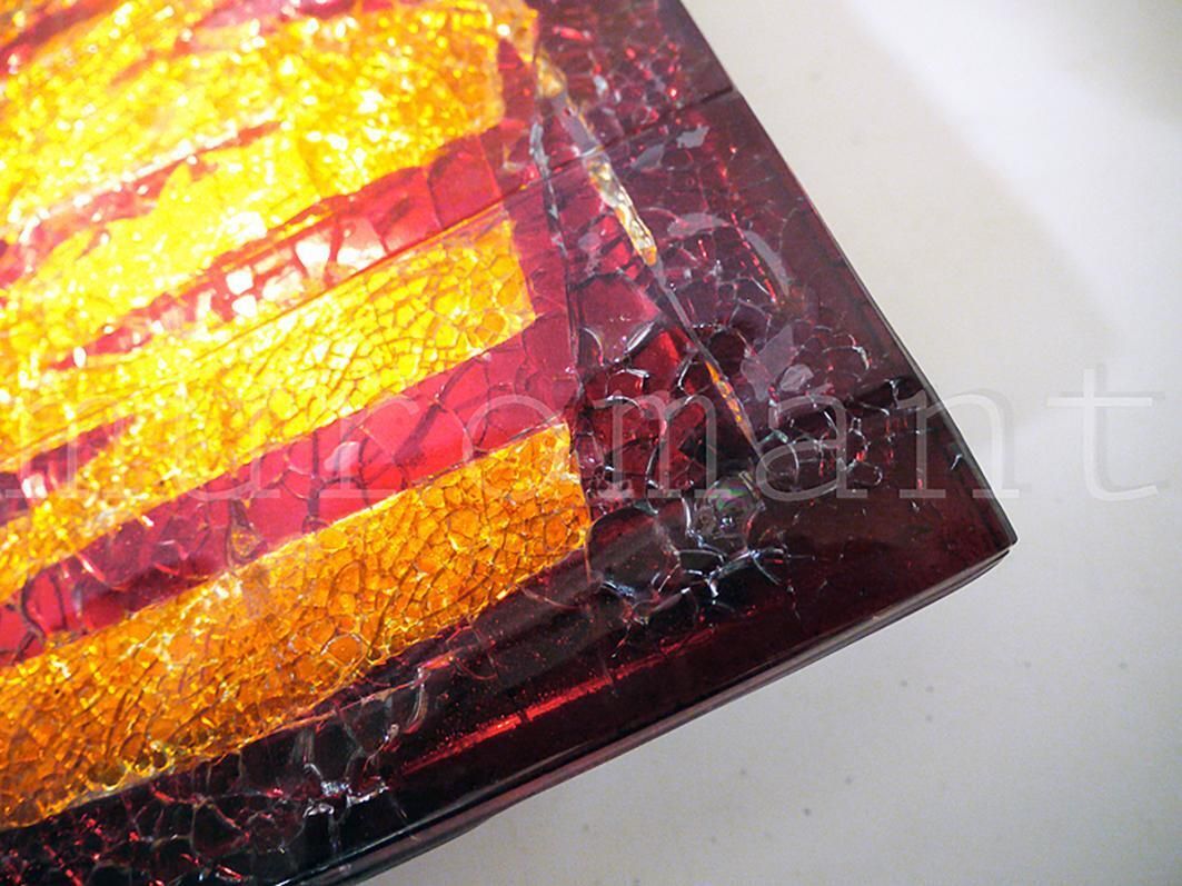 1960s Mid Century Modern Murano Wall Sconce Craquele Glass In The Manner Of Raak photo for sale