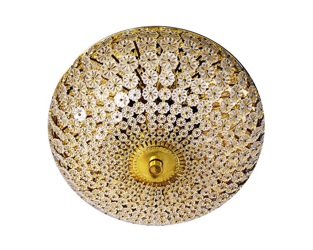 photo furniture Pair Of Gold Plated Wall Sconces Brass & Crystal Glass By Emil Stejnar, Austria