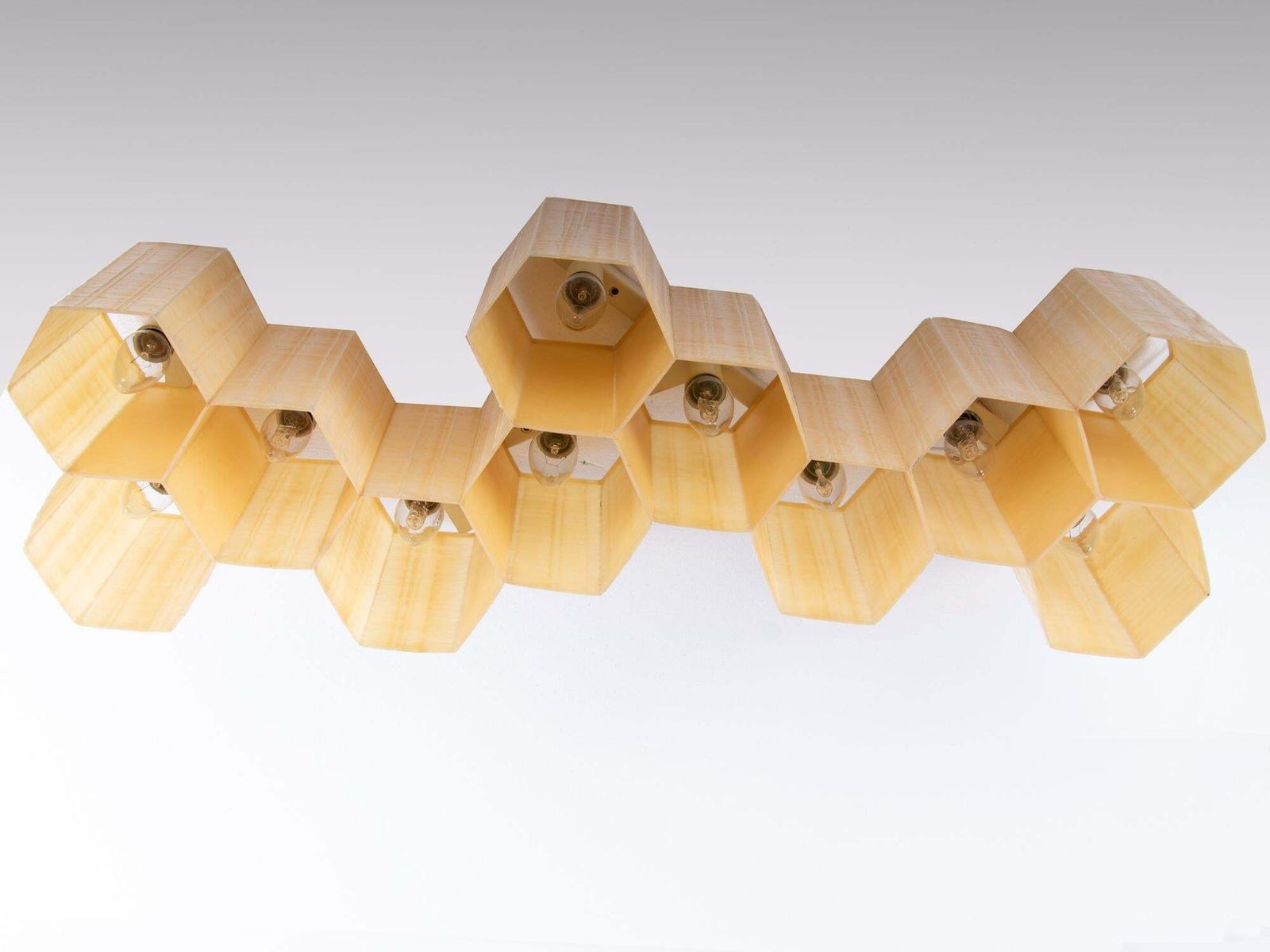1950 Molecular 'Honeycomb' 11 Light Flush Mount & Wall Light Fiberglass & Steel photo buy