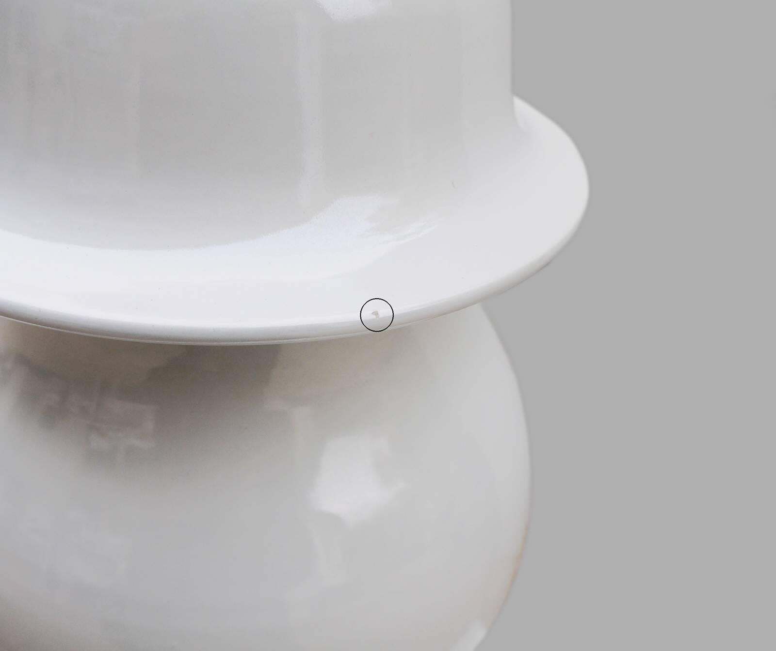 photo furniture Huge Ceramic Floor & Table Lamp By Tommaso Barbi, Italy, 1960s