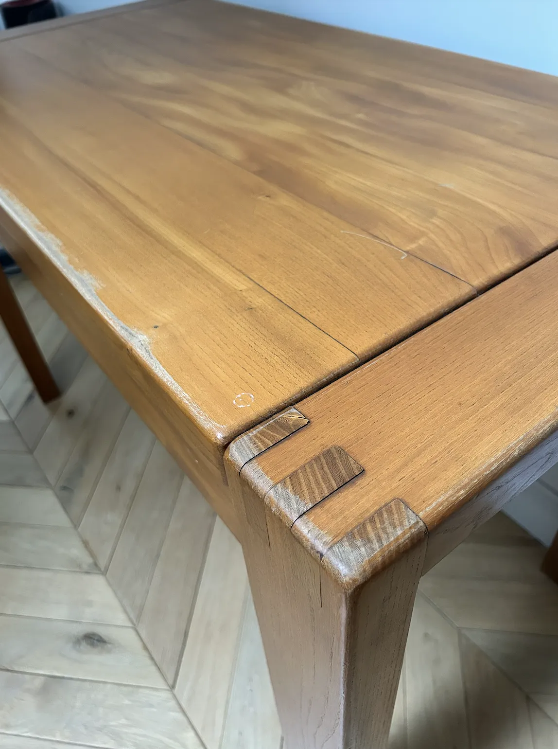 Pierre Chapo B02 Elm Desk Maison Regain French Circa 1960s photo vintage