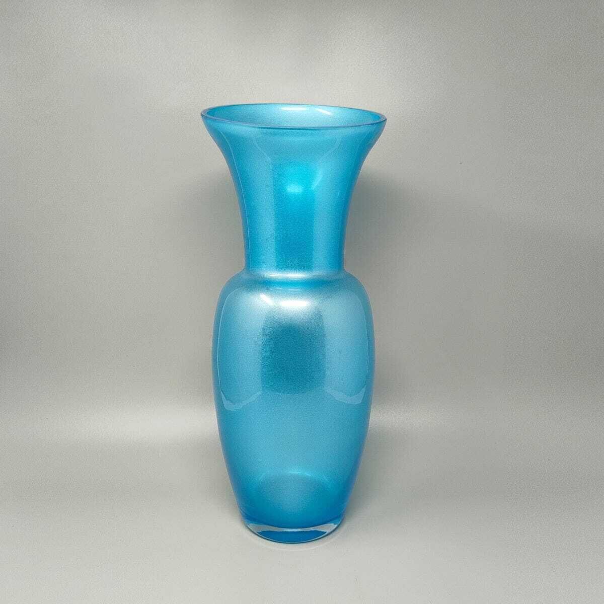 1970s Astonishing Blue Vase By Jean Close' For Michielotto. Made In Italy photo for sale