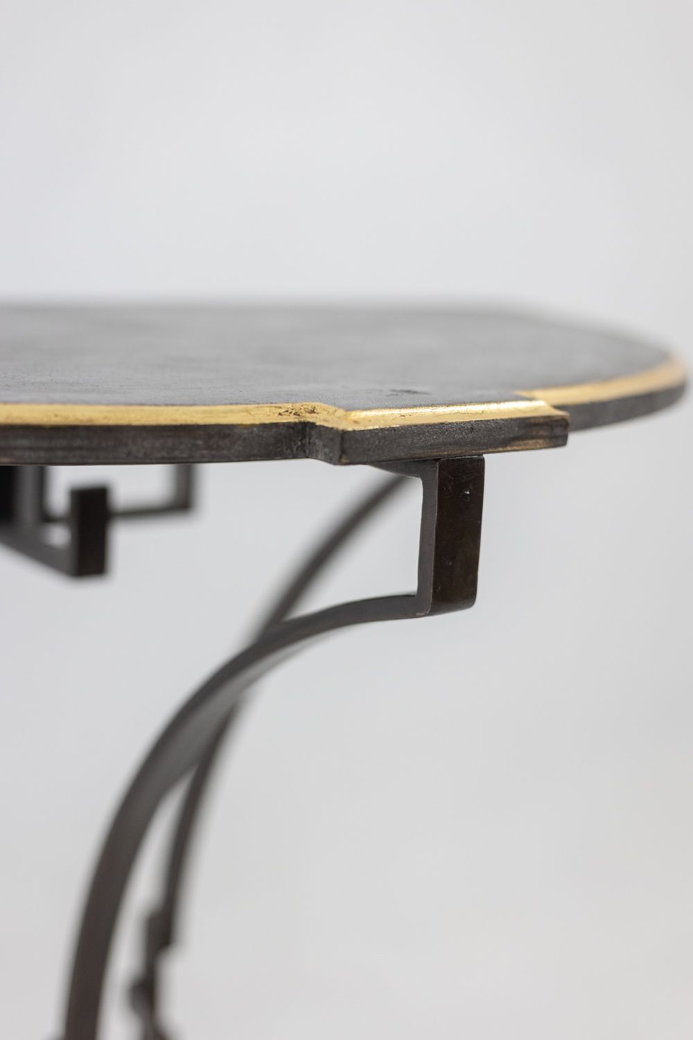 photo for sale Pair Of Half Moon Shaped Consoles. Artisan Work.