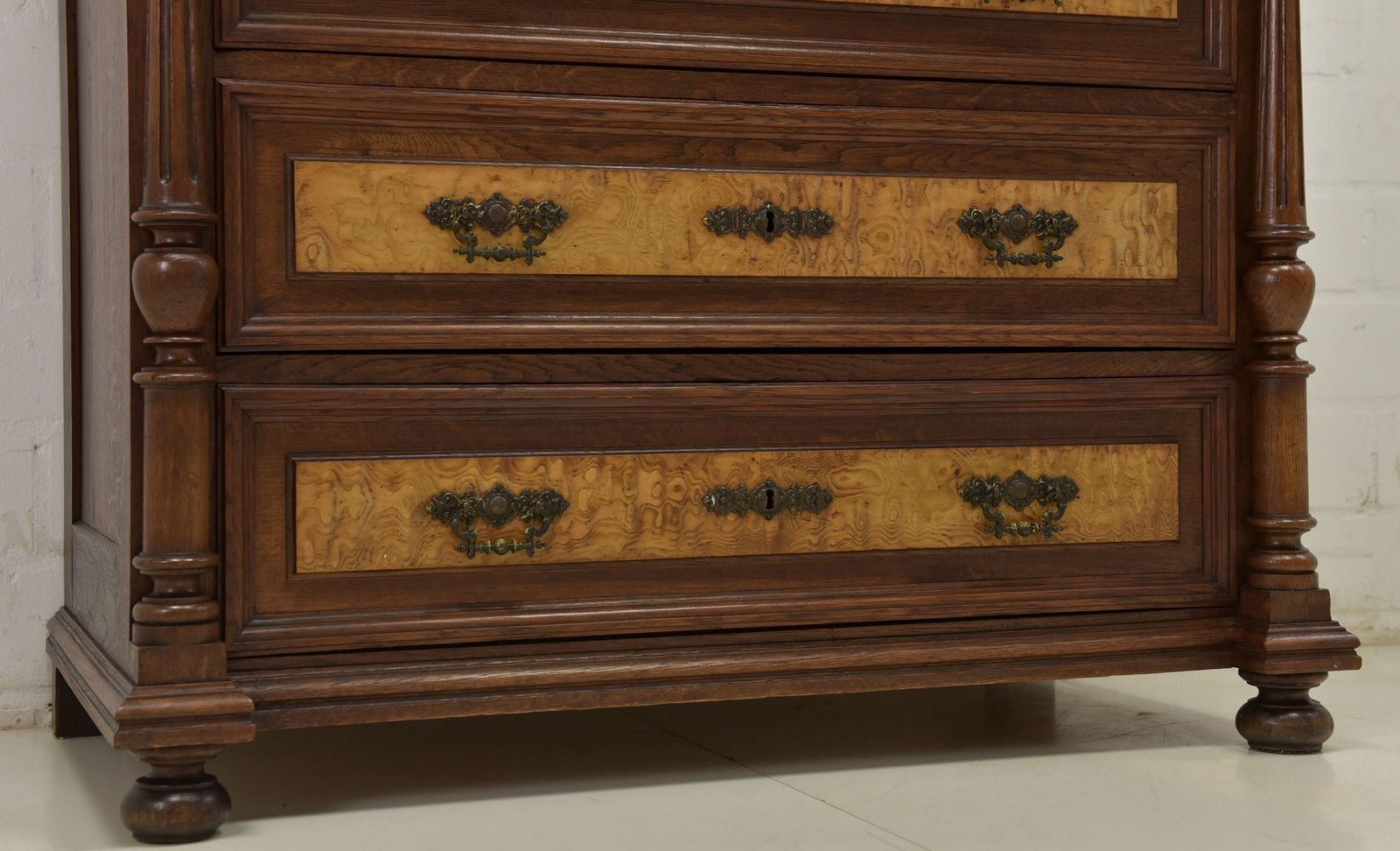 photo furniture Chest Of Drawers Restored Wilhelminian Style Around 1900 Oak Ash