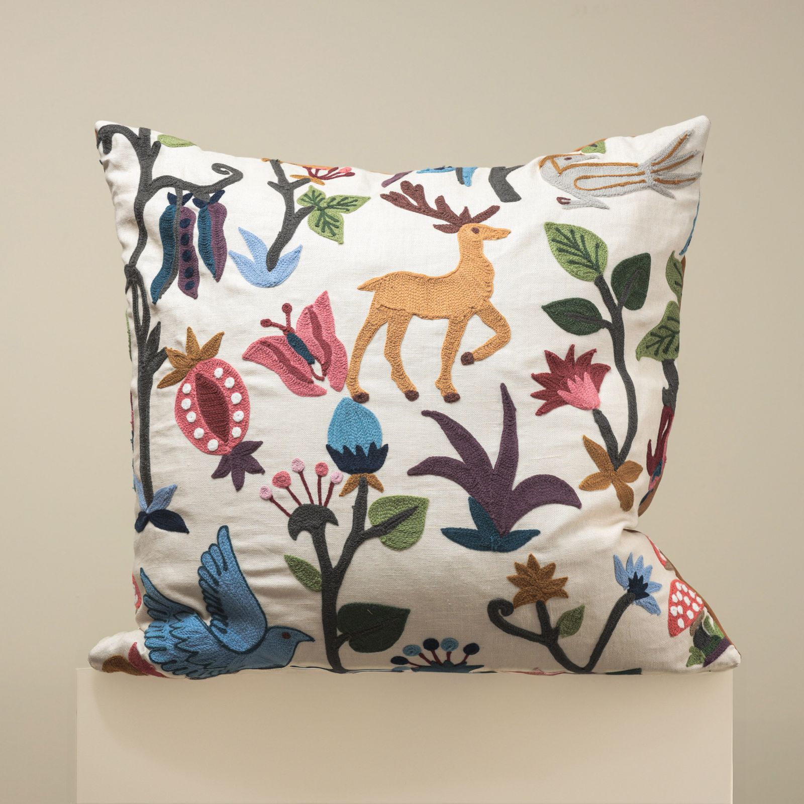 Bespoke Crewel Cushion