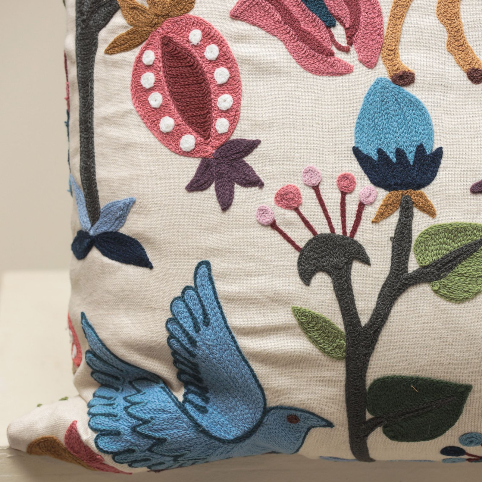 Bespoke Crewel Cushion photo for sale