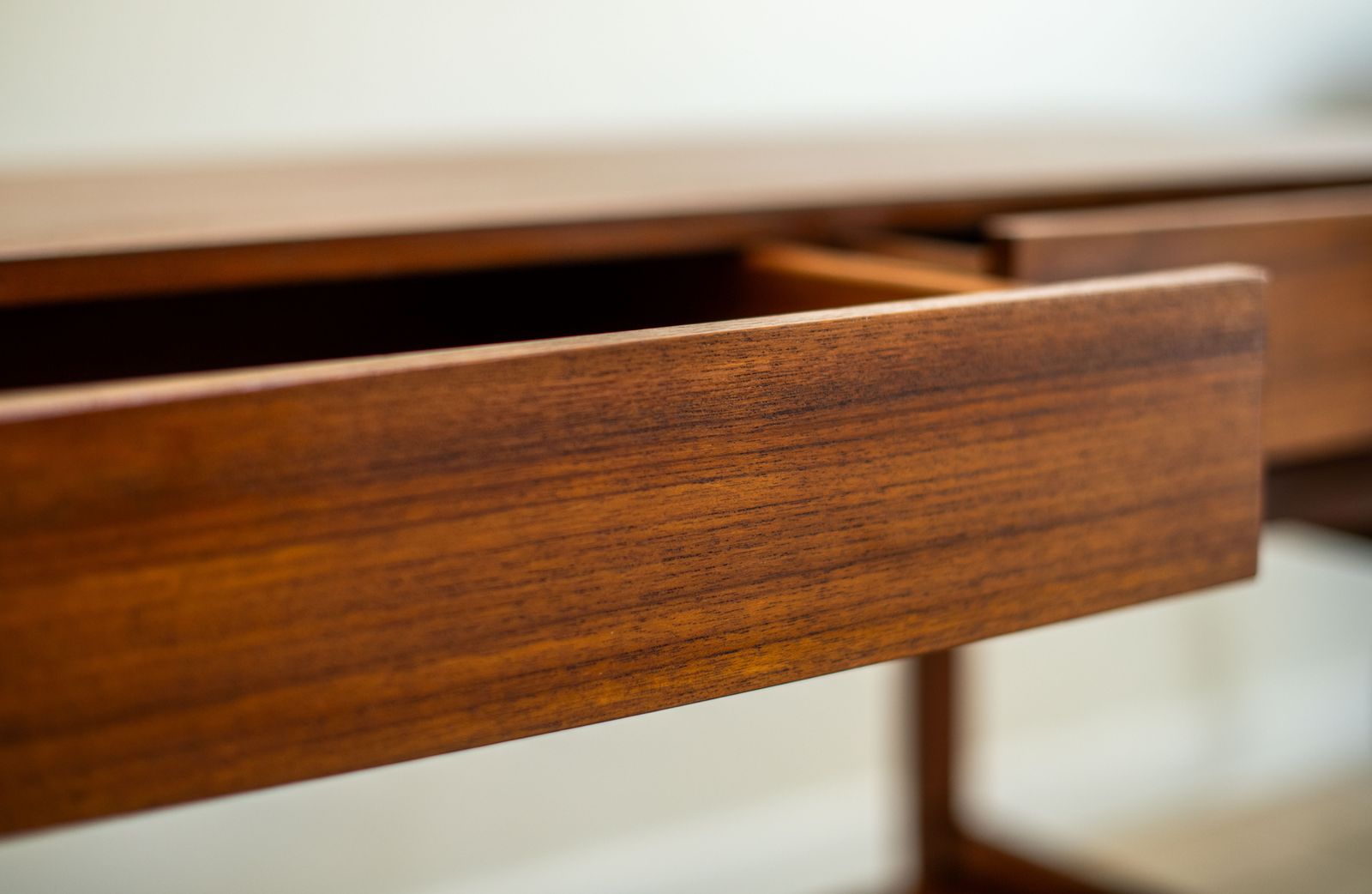 Teak Console By Ib Kofod Larsen For Faarup Møbelfabrik, Denmark 1960s. photo for sale