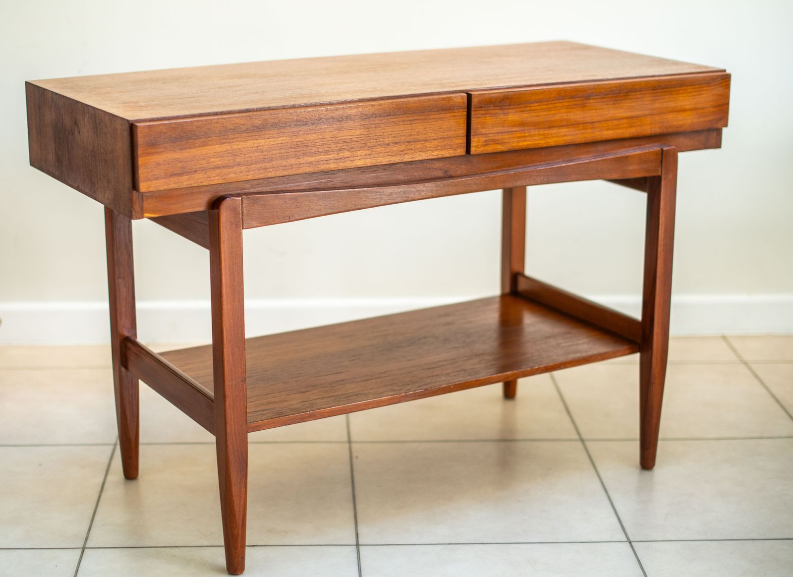 photo buy Teak Console By Ib Kofod Larsen For Faarup Møbelfabrik, Denmark 1960s.