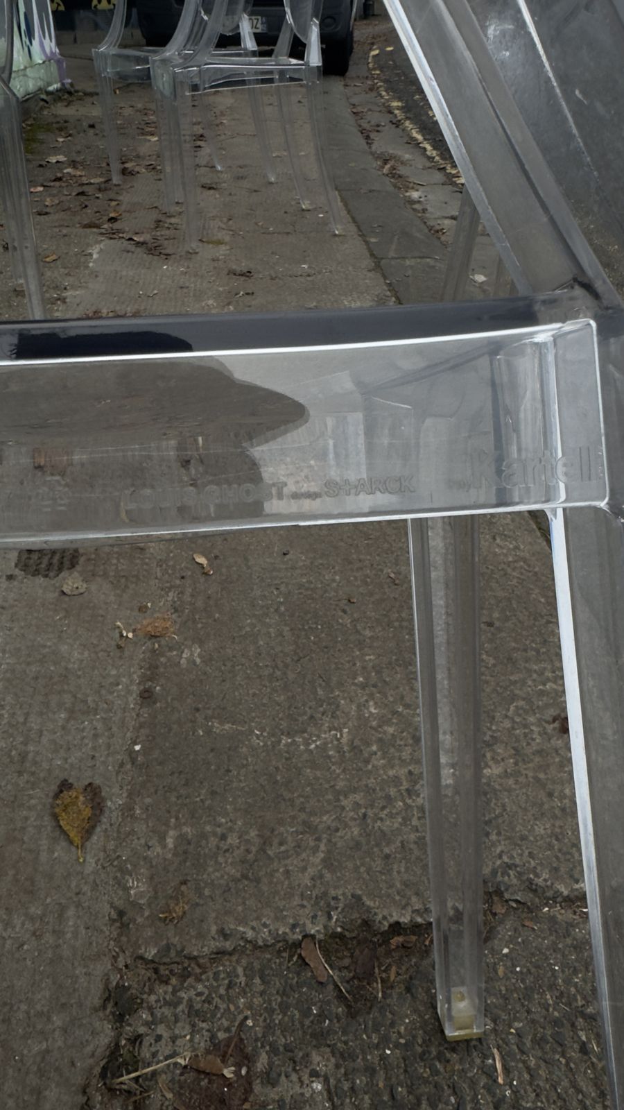 Set Of 4 Philippe Starck Louis Ghost Chairs By Kartell – Priced To Sell Fast! photo for sale