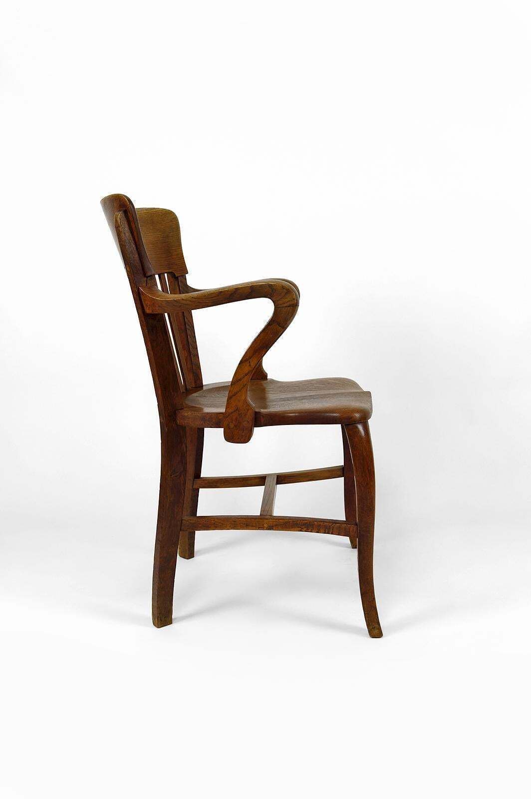 American Oak Office Armchair, USA, Circa 1900 photo 1077.0