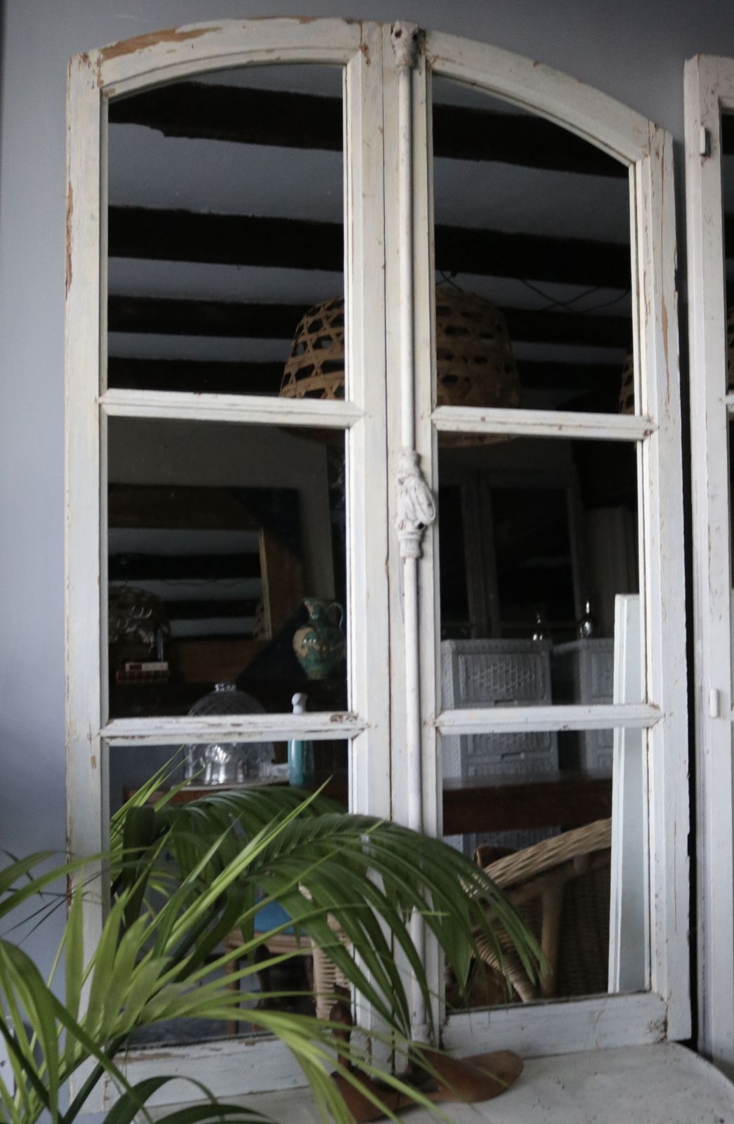 photo furniture Arch Top Antique French Mirror Doors