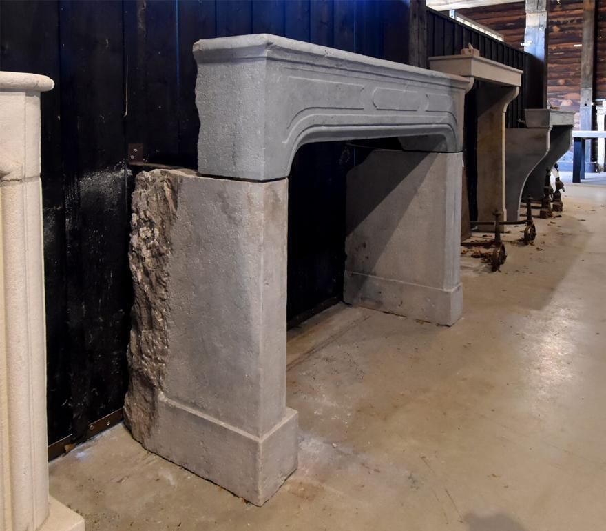 19th Century Antique French Marble Stone Fireplace Mantelpiece photo furniture