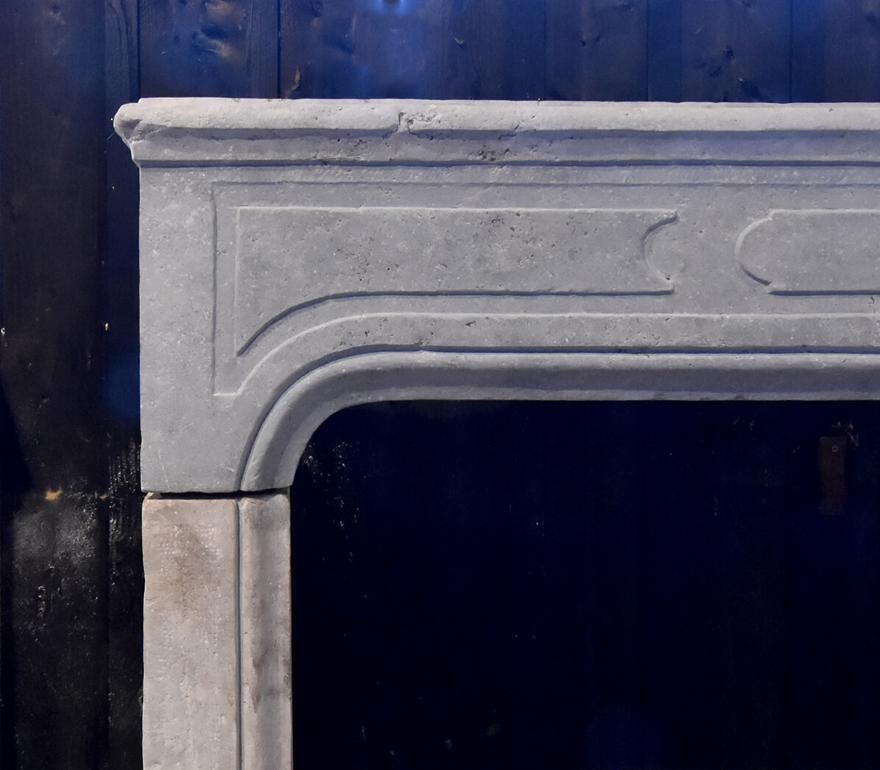 19th Century Antique French Marble Stone Fireplace Mantelpiece photo for sale