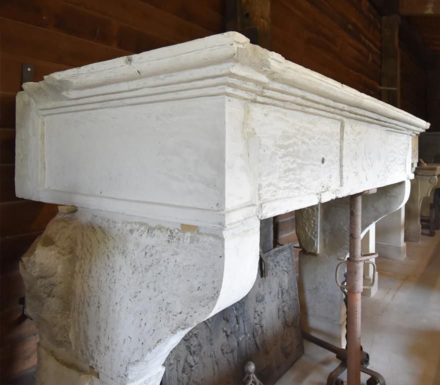 19th Century Antique Sandstone Castle Fireplace Mantel photo furniture