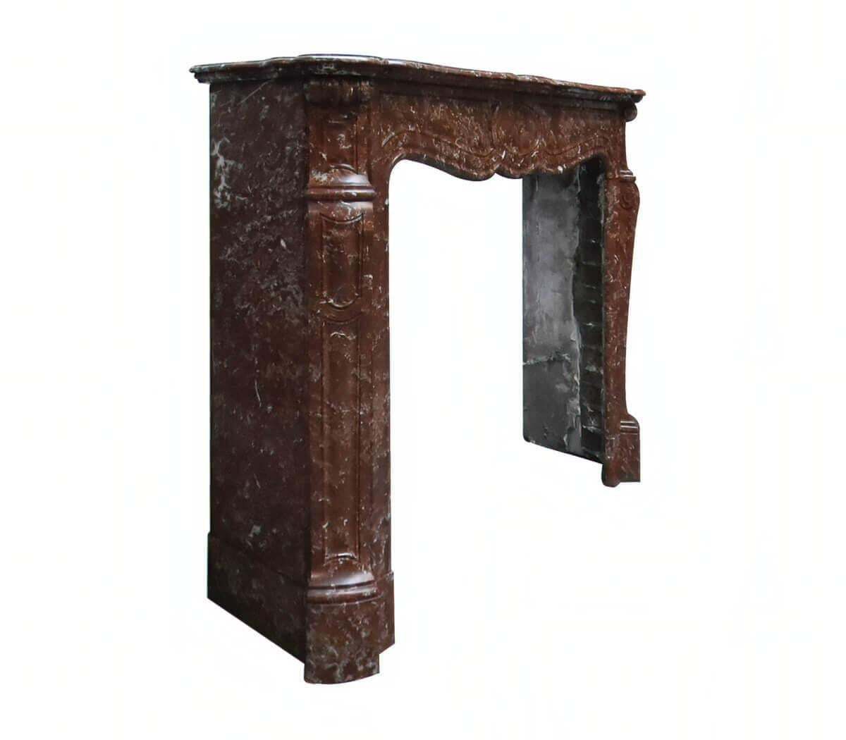Rouge Pompadour Marble Fireplace Mantelpiece 19th Century photo furniture