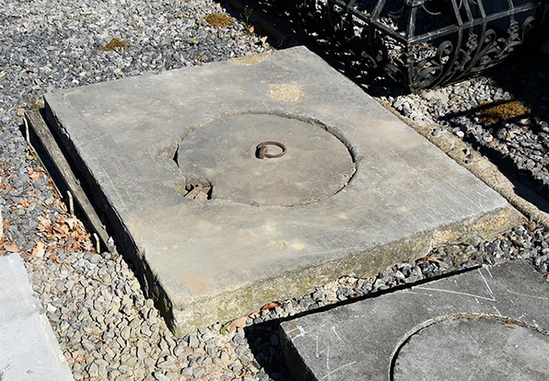 Antique Bluestone Well Cover 19th Century photo for sale