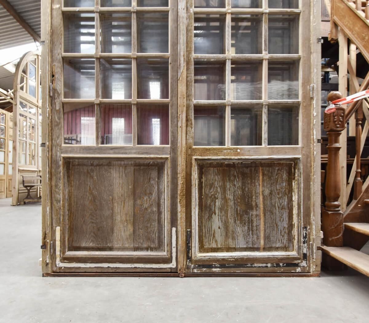 Double Oak Door With Overlight 19th Century photo Home Fixtures