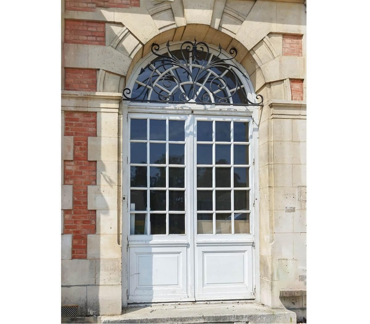 Double Oak Door With Overlight 19th Century photo vinterior
