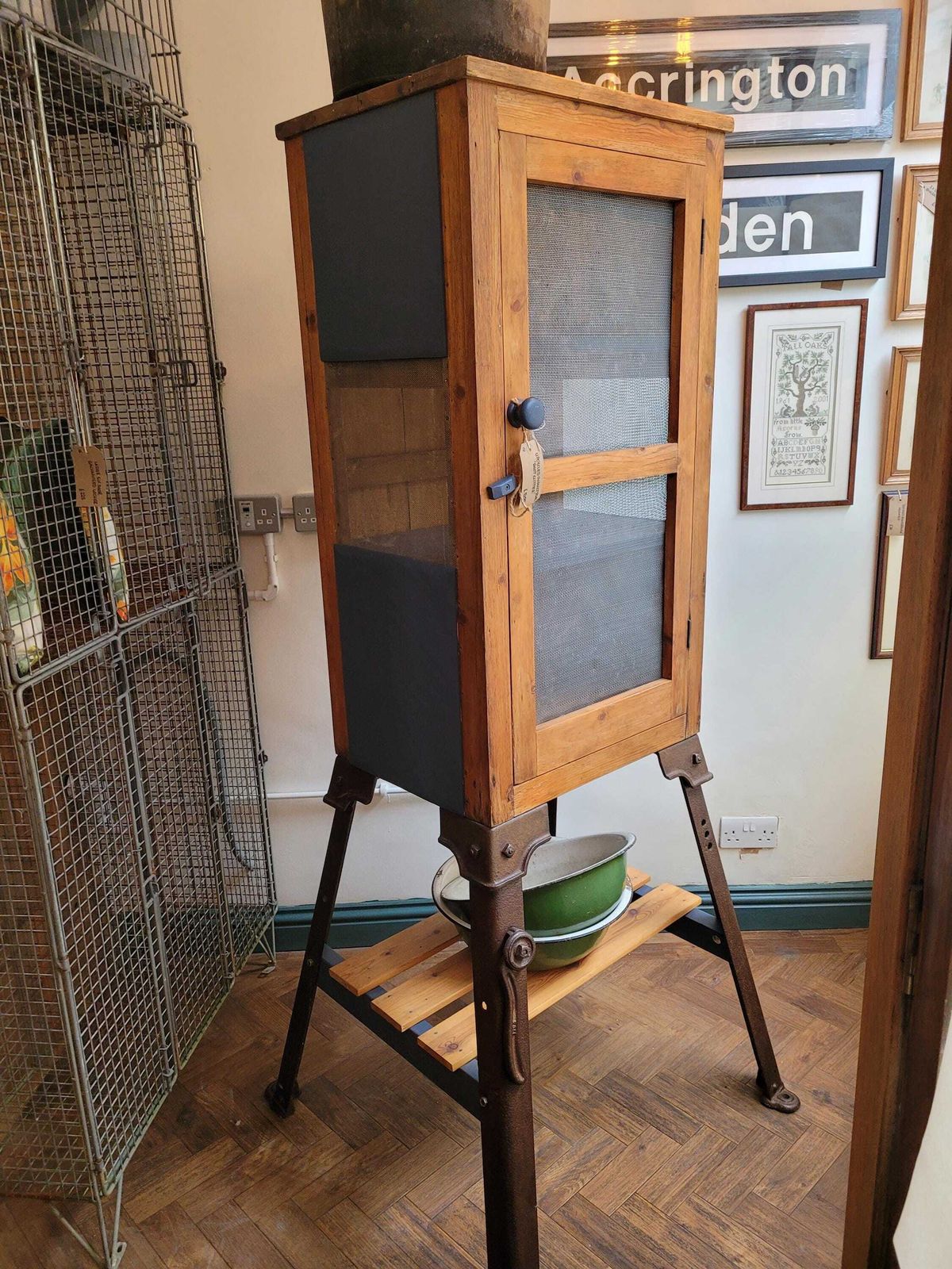 Pine Farmhouse Kitchen Root Cutter Larder Cabinet