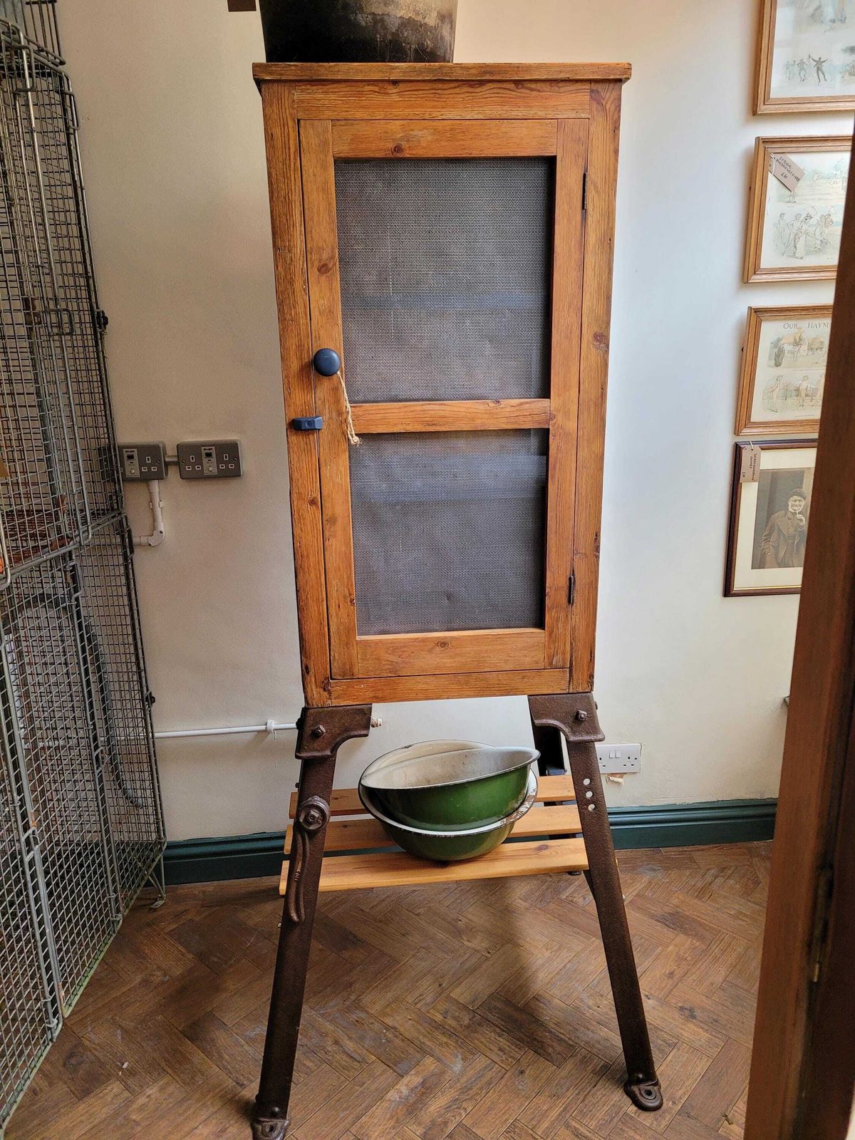 Pine Farmhouse Kitchen Root Cutter Larder Cabinet photo furniture