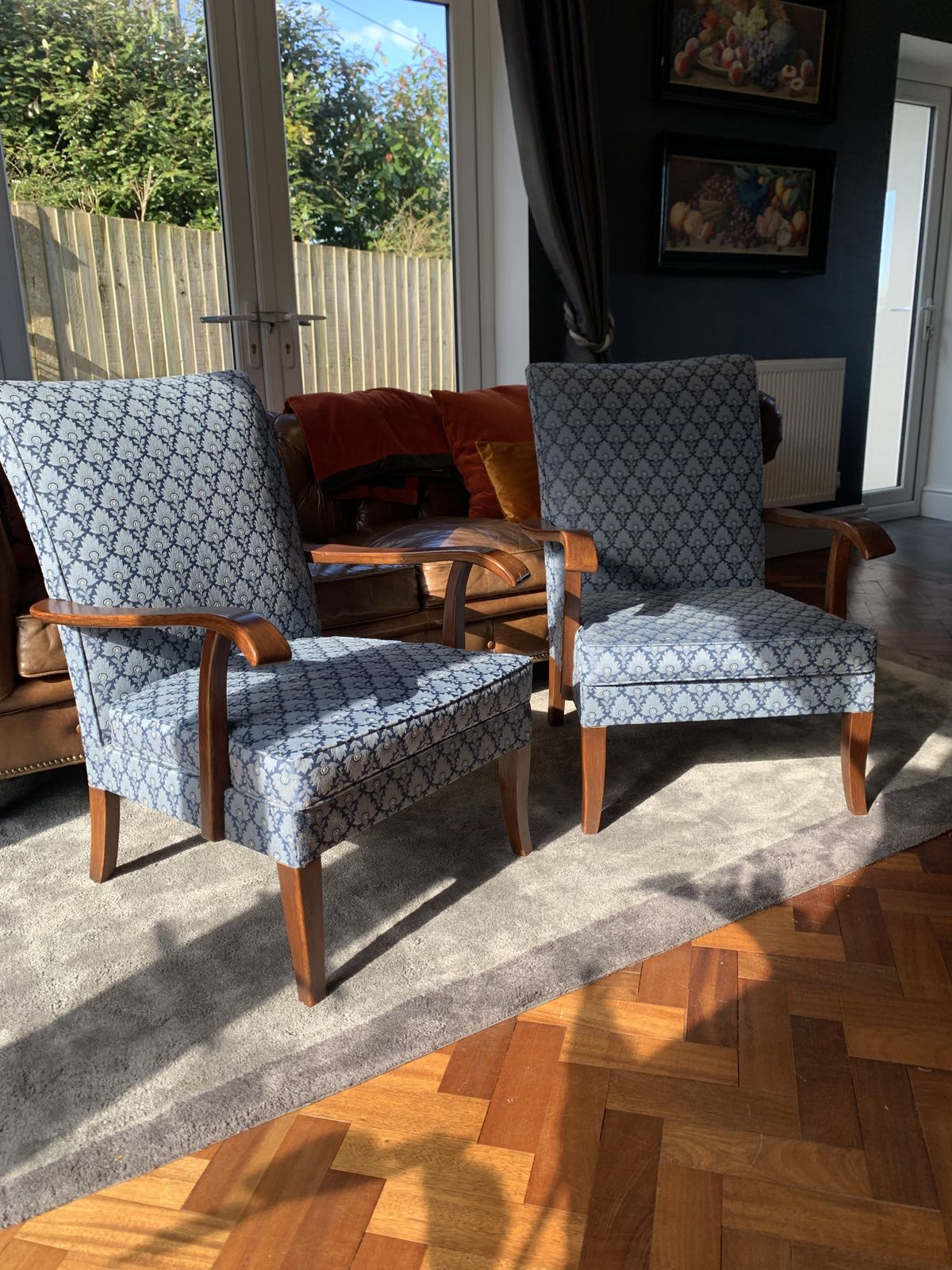 Pair Of Parker Knoll Mid Century P.K717 Chairs photo vintage