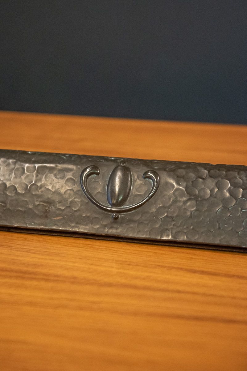 Arts & Crafts/Art Nouveau Copper Fire Fender Circa 1900 photo 235.0