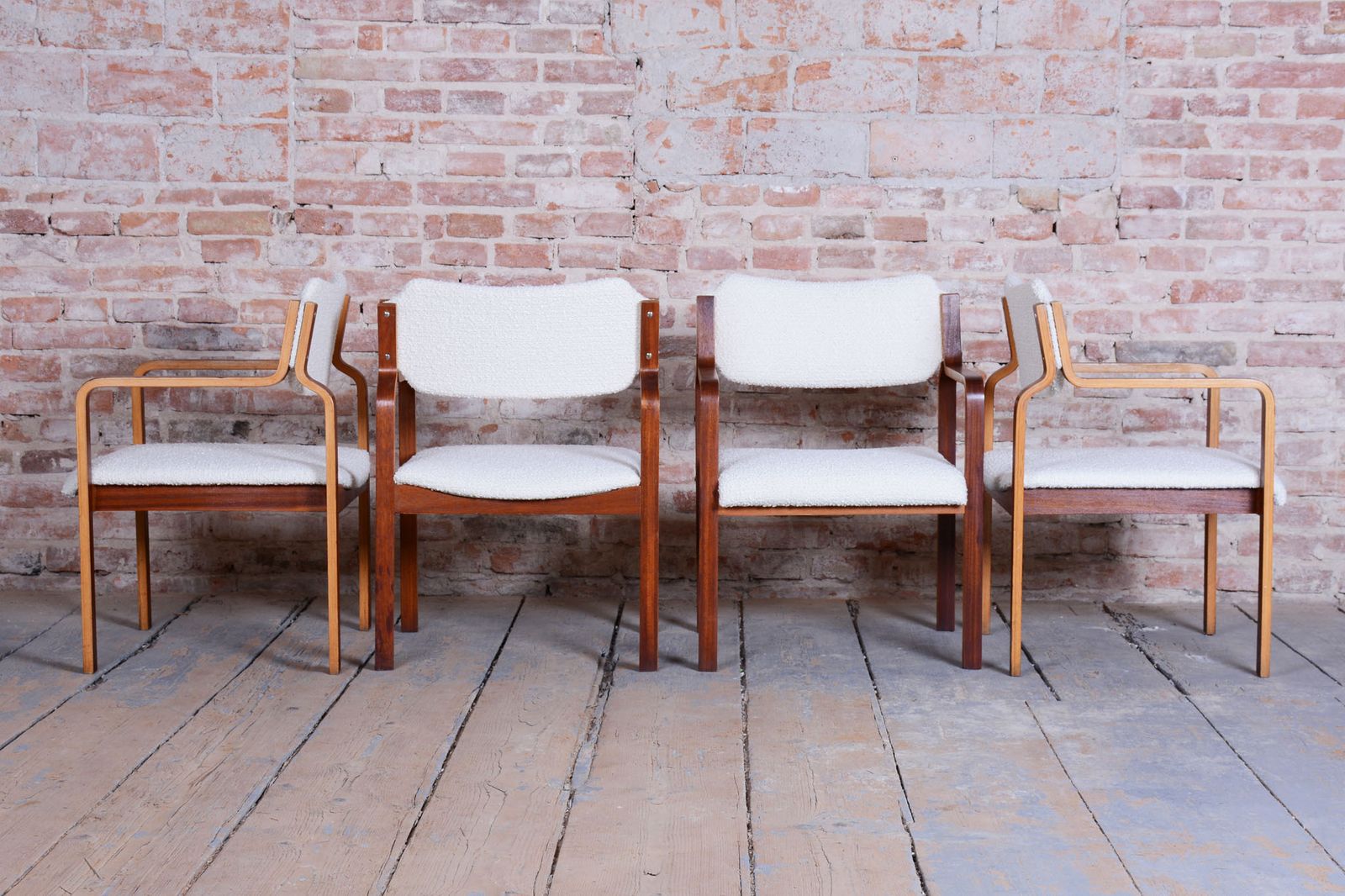 Set Of Eight Restored Midcentury Chairs, By Ludvik Volak, Mahogany, Czech, 1960s photo Furniture