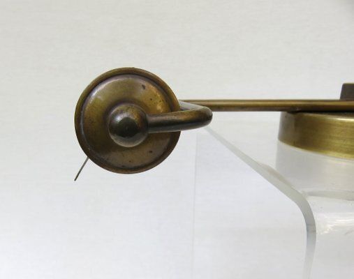 photo buy Art Deco Minimalist Piano Lamp In Patinated Brass, 1920s
