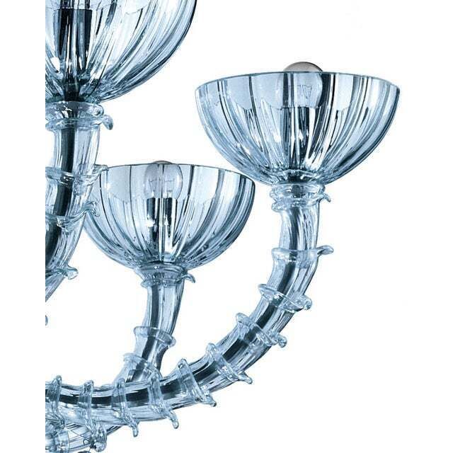 Contemporary Turquoise Cà Rezzonico Murano Glass Chandelier With Necklace photo buy