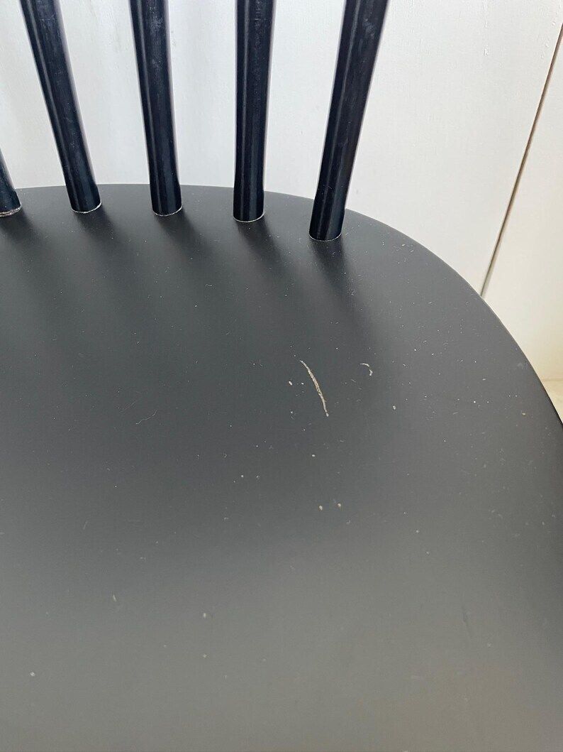 Pair Of Black Haga Fors Model 16 Mid Century Chairs Designed By Se Fryklund In Sweden photo buy