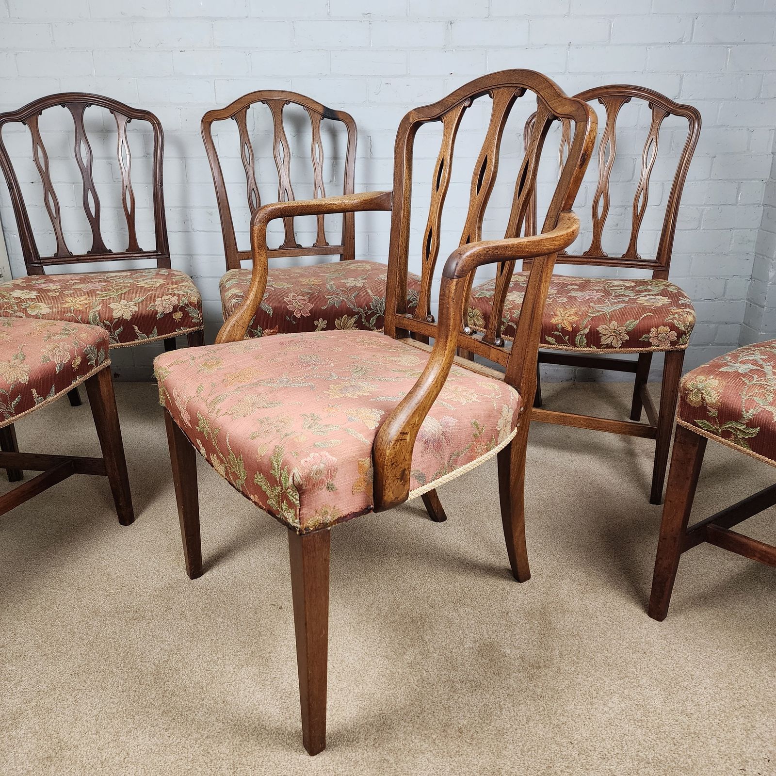 Antique Mahogany Dining Chairs. Georgian Early 19th Century. photo vinterior