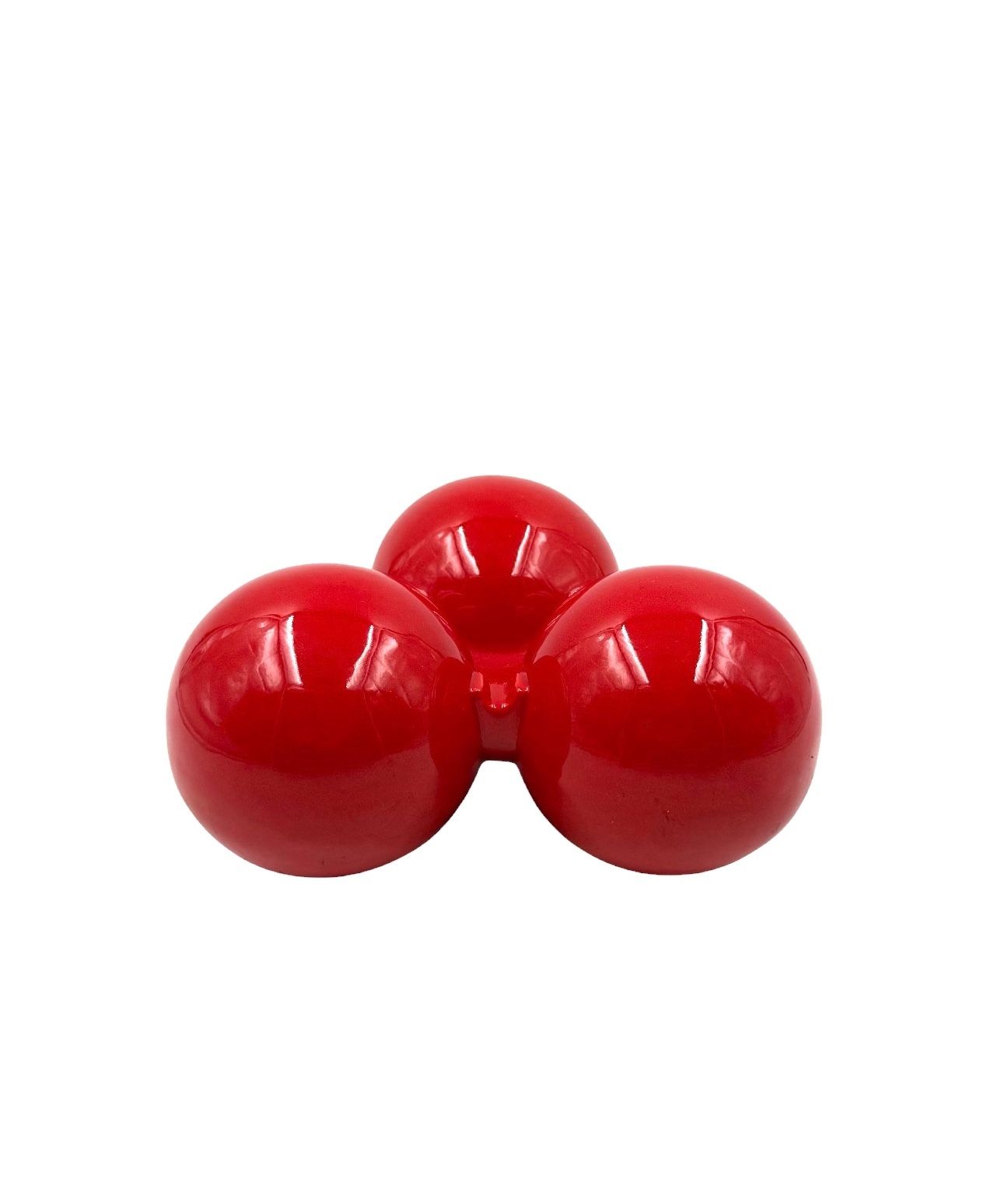 photo vinterior Roberto Rigon, Space Age Red Ceramic Ashtray, Bertoncello Italy Ca. 1970