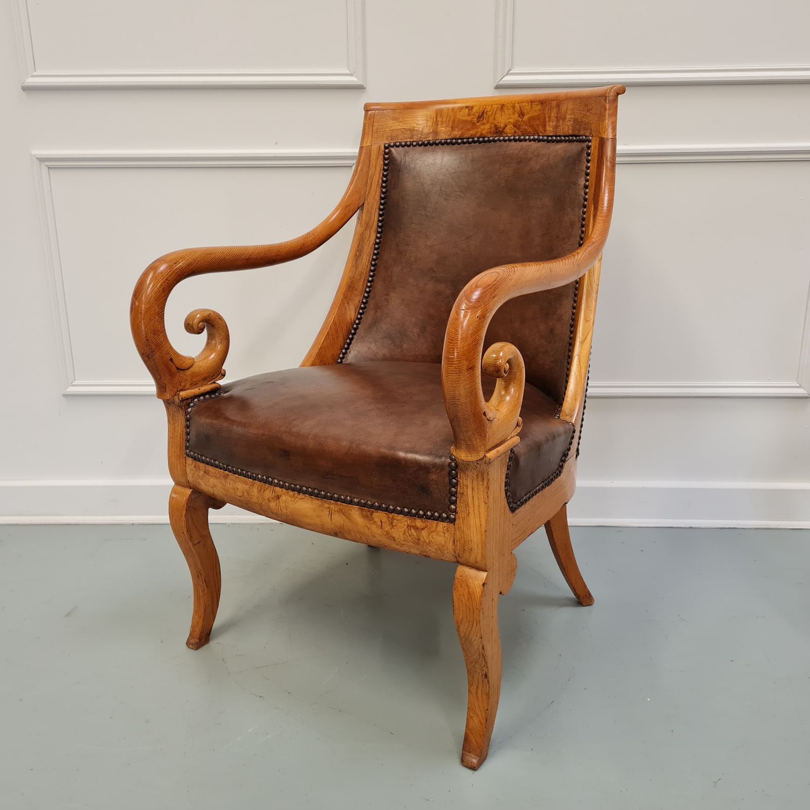Pair Of Antique Ash Armchairs C1850 Free Delivery Eng/Wales photo Furniture