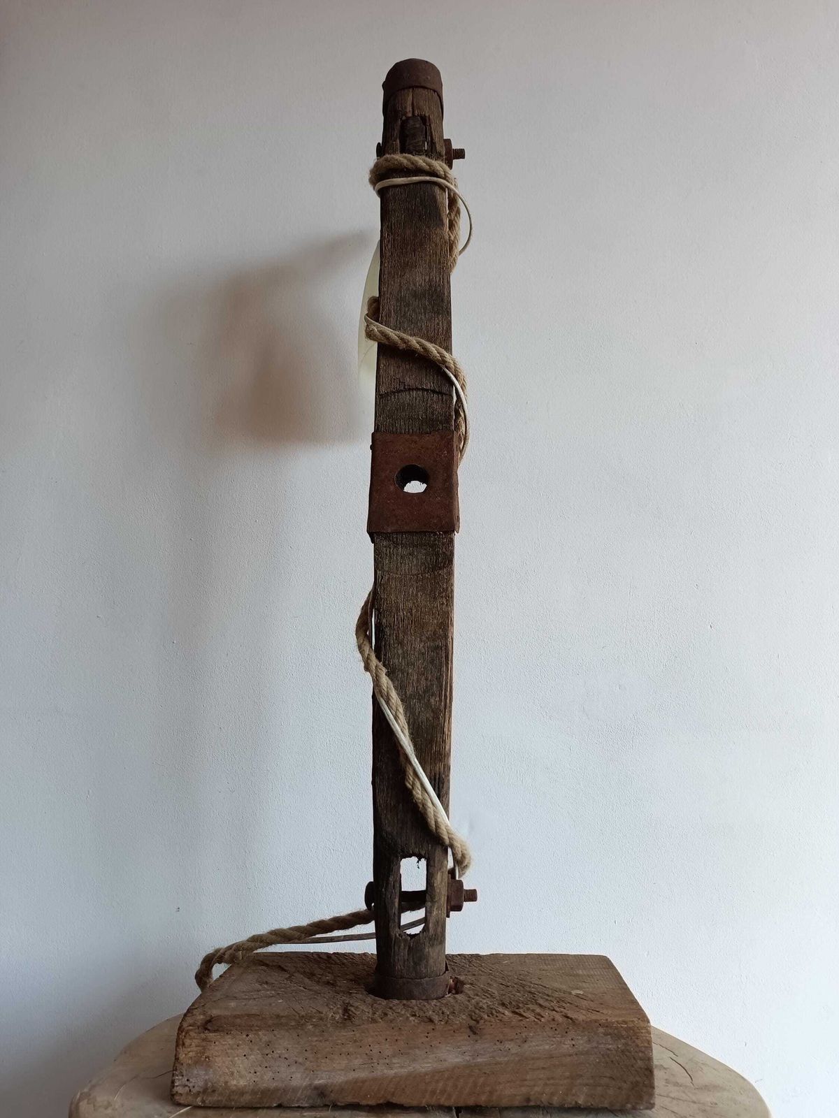 Lamp Wooden Natural Country Home, Shabby, Rustic, Vintage Lighting, Light, Centerpiece, Wood Home Decor, Reading Lamp, Rustic Decoration photo Lighting