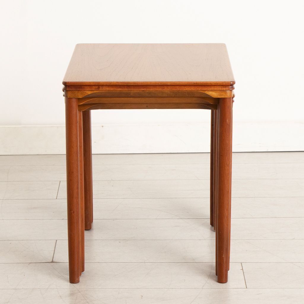 Nest Of Danish Teak Tables By E.W. Bach For Mobelfabrikken Toften photo Furniture