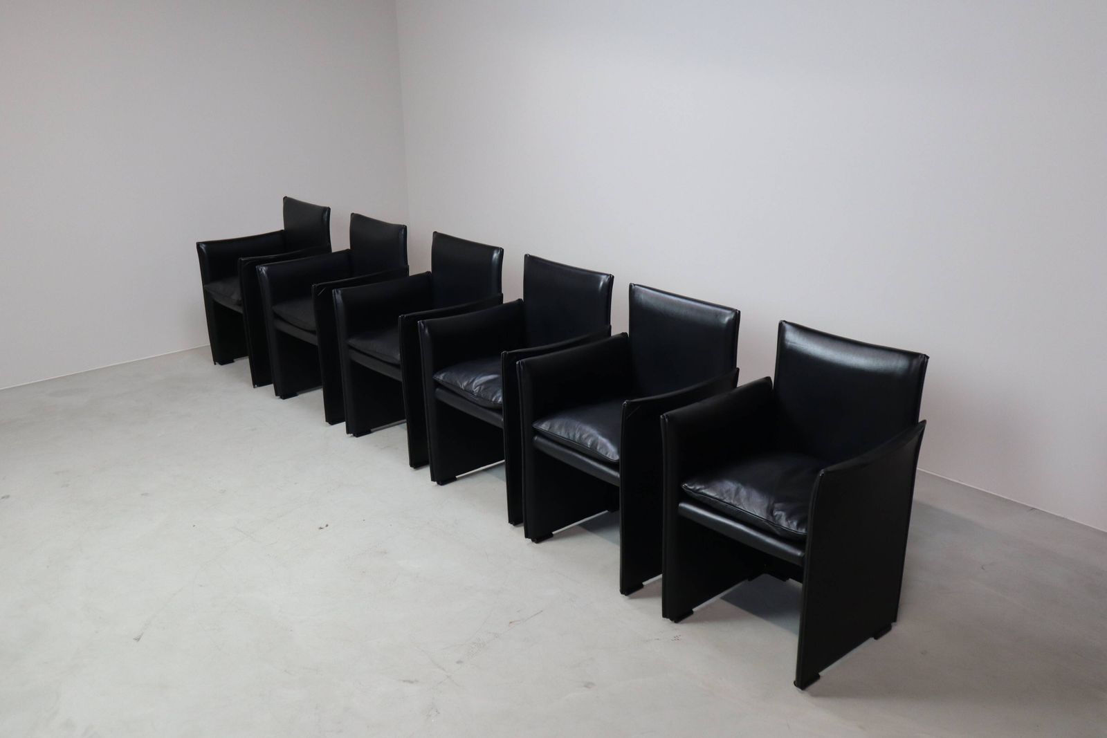Set Of Six Break 401 Armchairs By Mario Bellini For Cassina photo 5215.0
