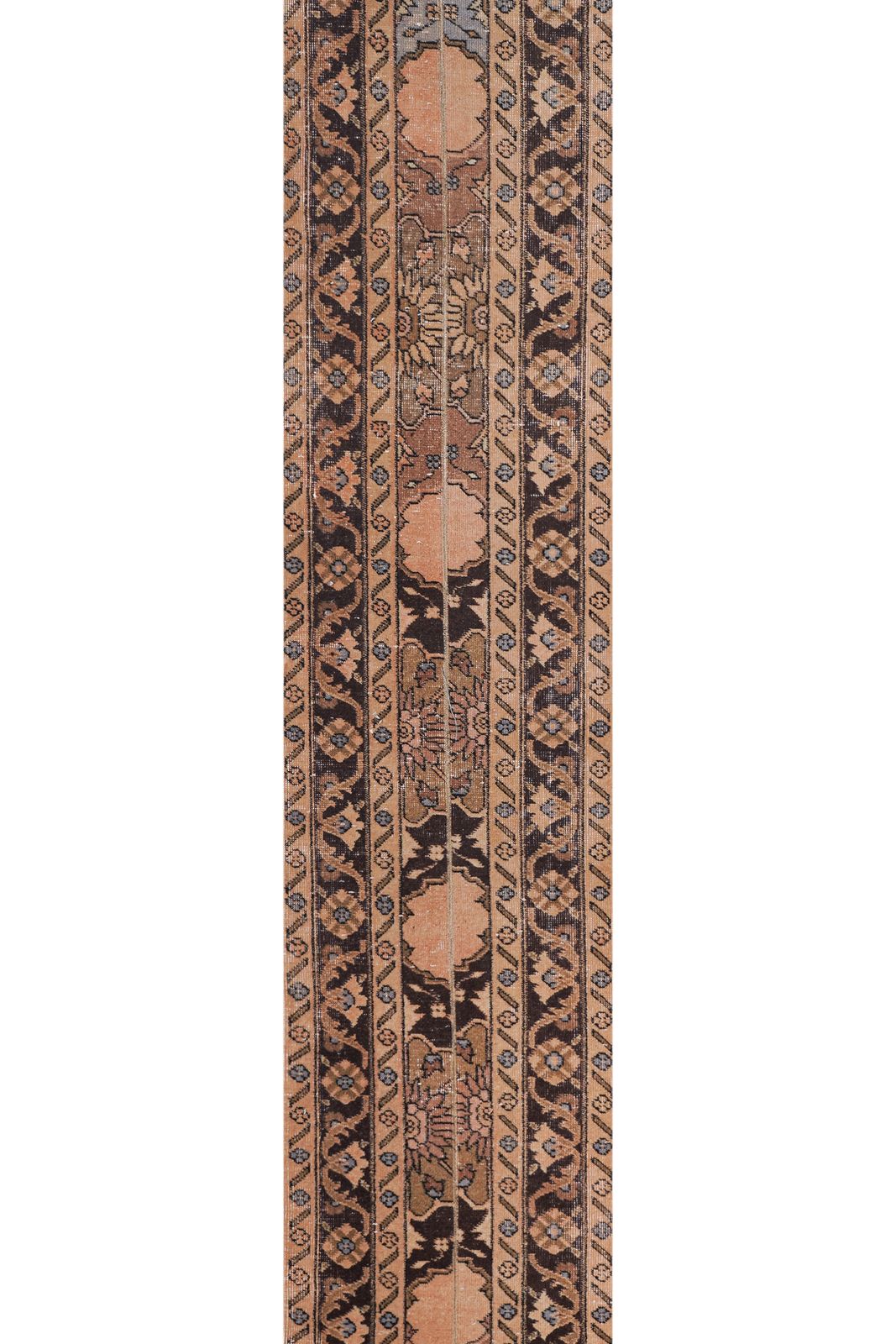 photo for sale 1960s Traditional Turkish Hand Knotted  Long Runner Rug   Stair Carpet 1'8'' X 22'6''