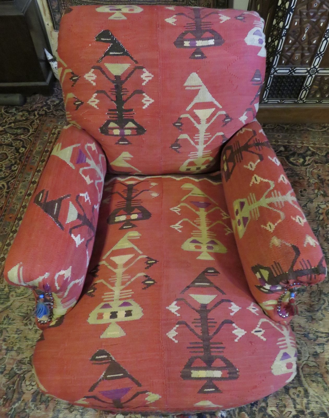 Howard And Sons "Kilim" Club Armchair. photo 11900.0