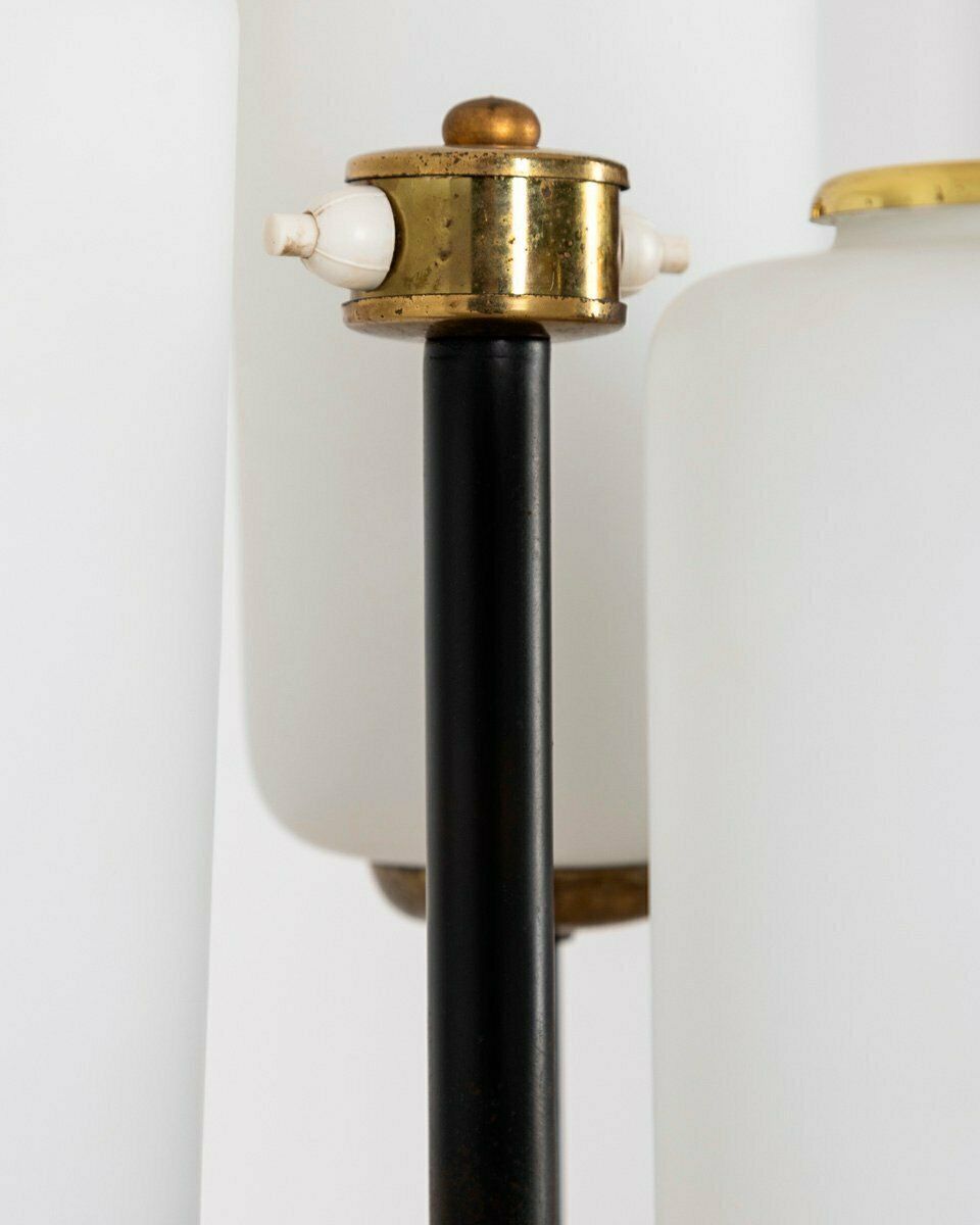 Vintage Italian Floor Lamp In Metal And Glass, 1950s photo buy