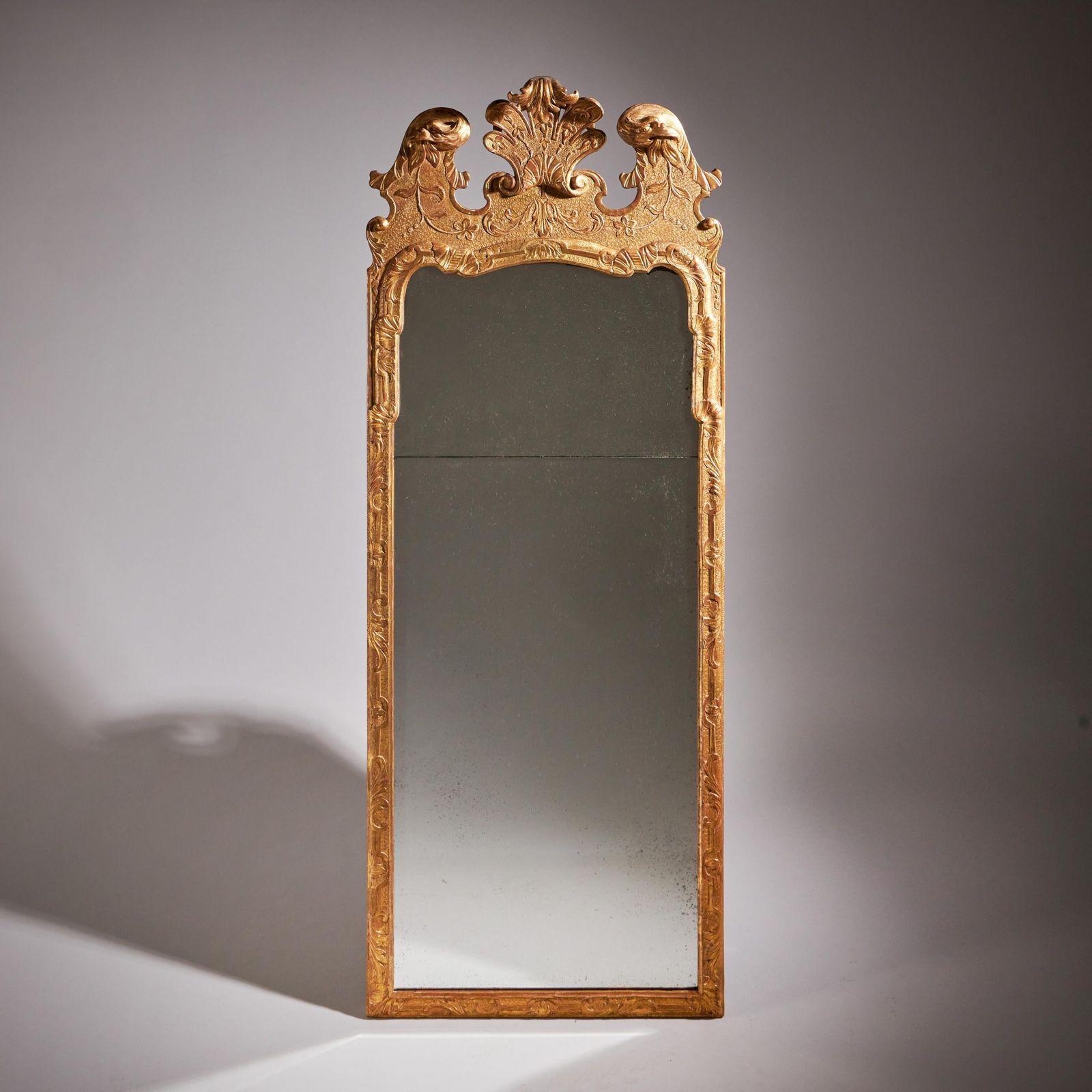 18th Century George I Gilt Gesso Pier Glass Mirror, Manner Of John Belchier photo furniture