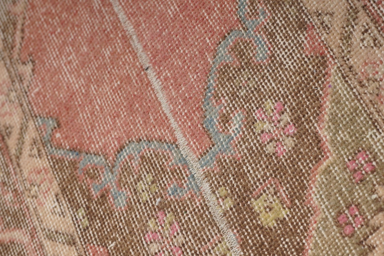 1960s Turkish Oushak Extra Long And Wide Runner   Stair Tread 2'5'' X 23'6'' photo Textiles