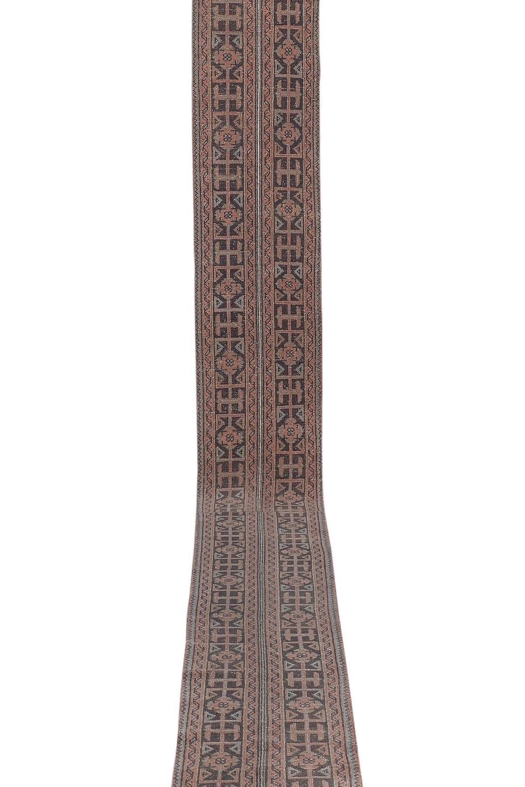 1960s Vintage Turkish Oushak Extra Long And Wide Runner   Stair Tread 1'10'' X 20'8'' photo furniture