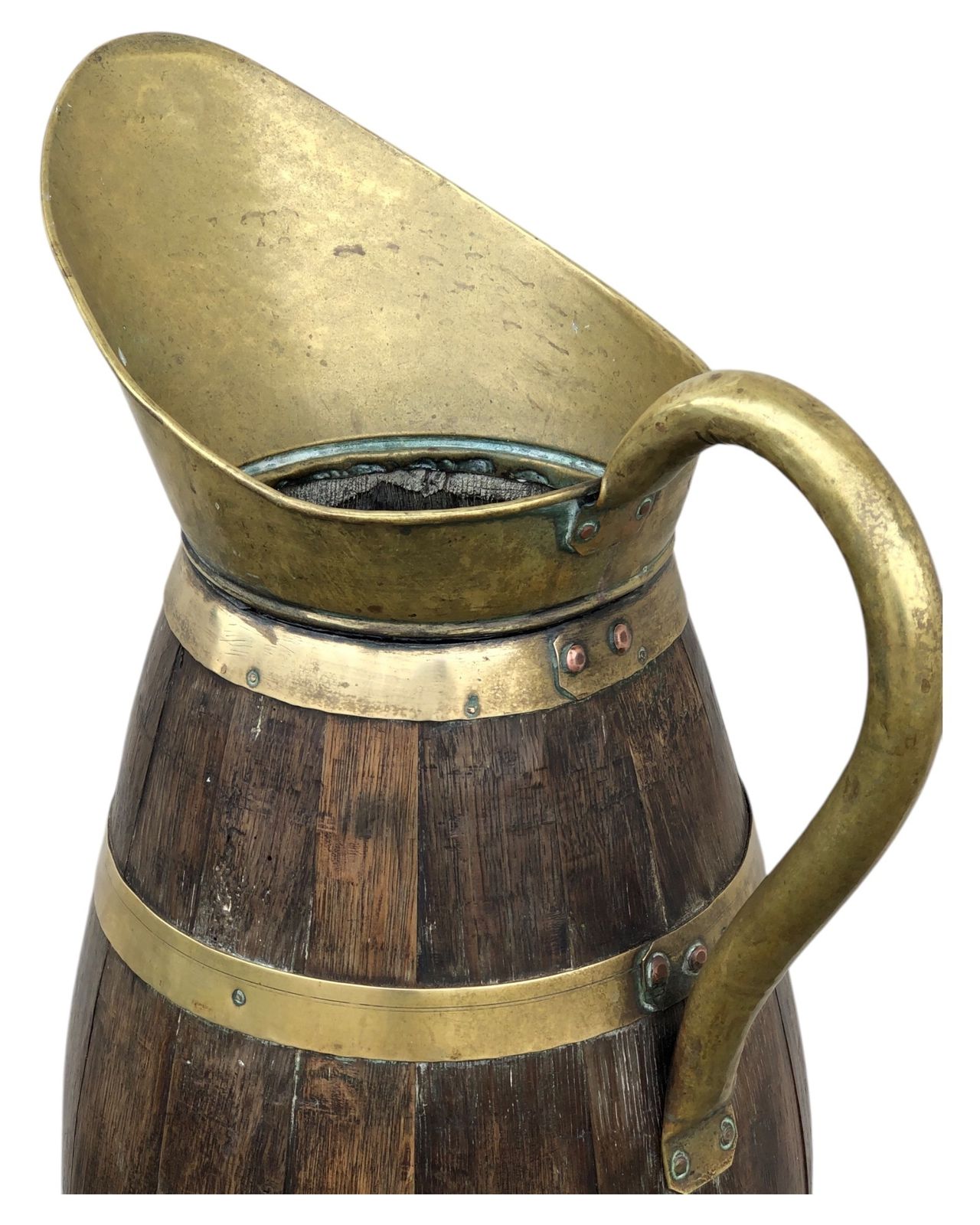 Handsome Antique French Pitcher / Umbrella Stand photo Home Decor
