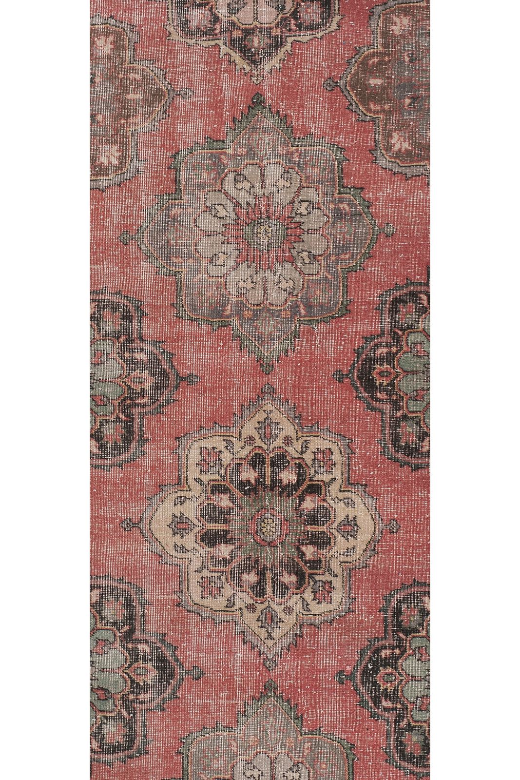 1960s Turkish Oushak Extra Long And Wide Runner   Stair Tread 2'8'' X 24'5'' photo Textiles