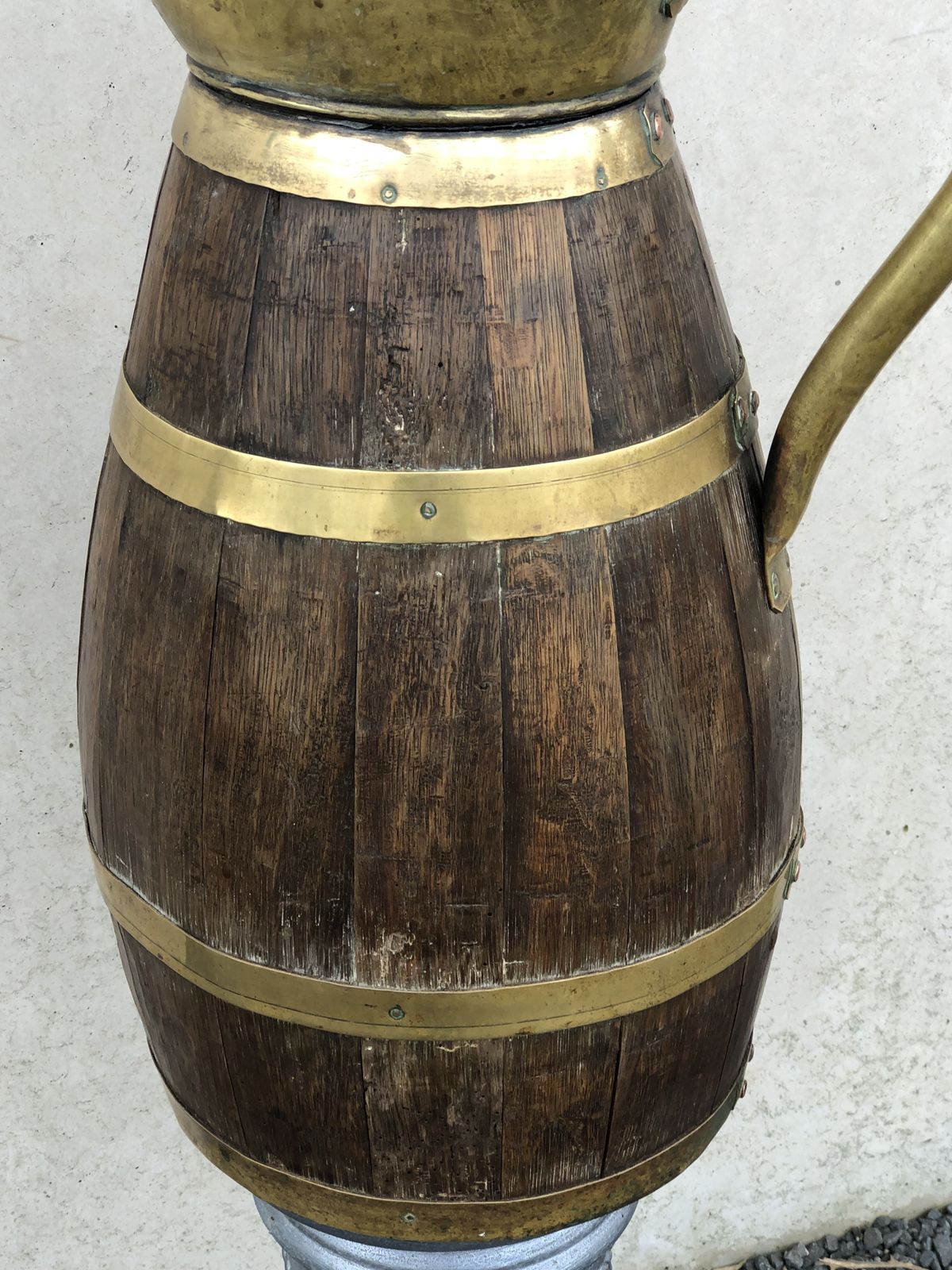 Home Decor Handsome Antique French Pitcher / Umbrella Stand photo