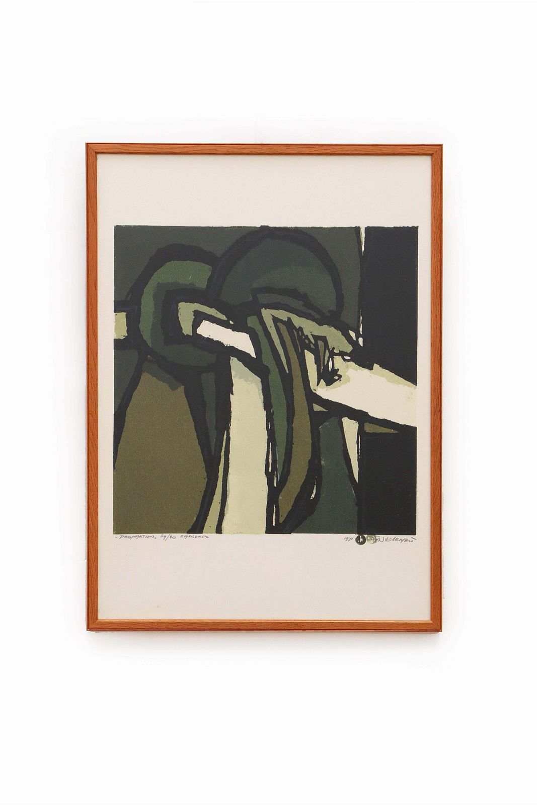 Fon Klement (1930 2000) 'Propagation', Signed With 29/40 Own Print, 1971 photo furniture