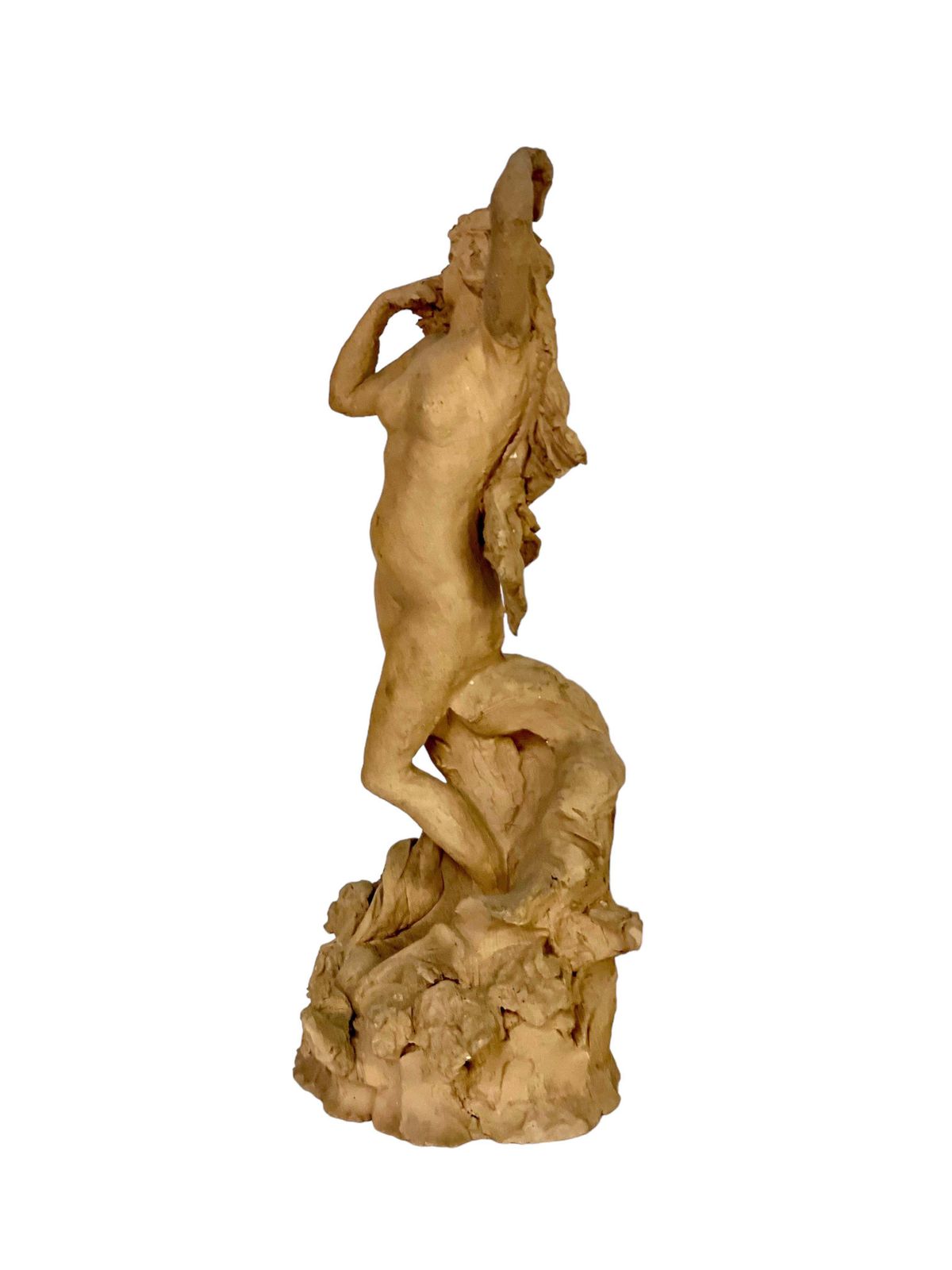 Petite Terracotta Statue Of A Nude Young Woman photo for sale