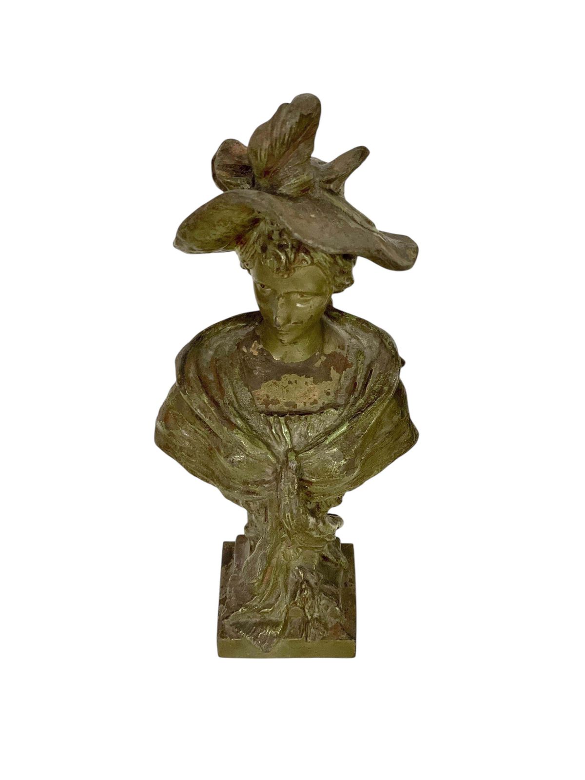 Antique Patinated Bronze Bust By Pedro Ramón José Rigual, Circa 1900 photo for sale