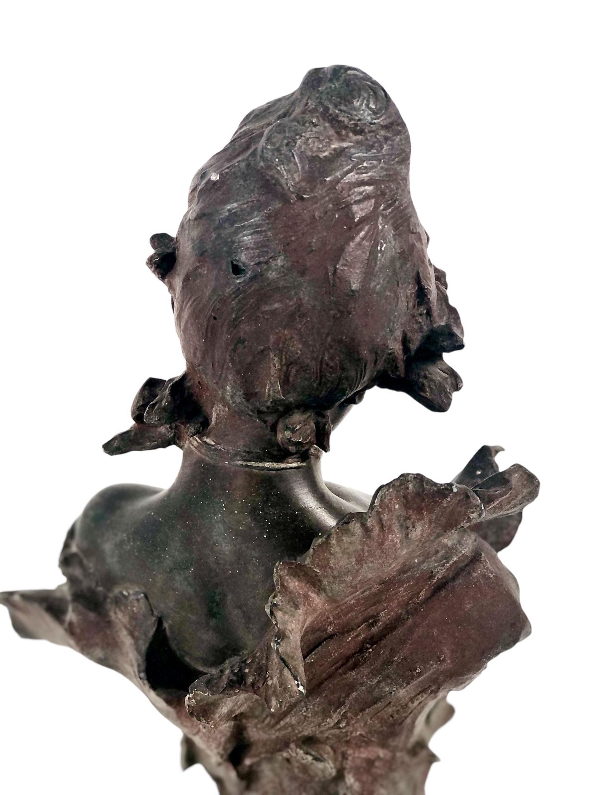 French Art Nouveau Woman Bust “Fraises Au Champagne” By Alfred Jean Foretay photo 2774.0