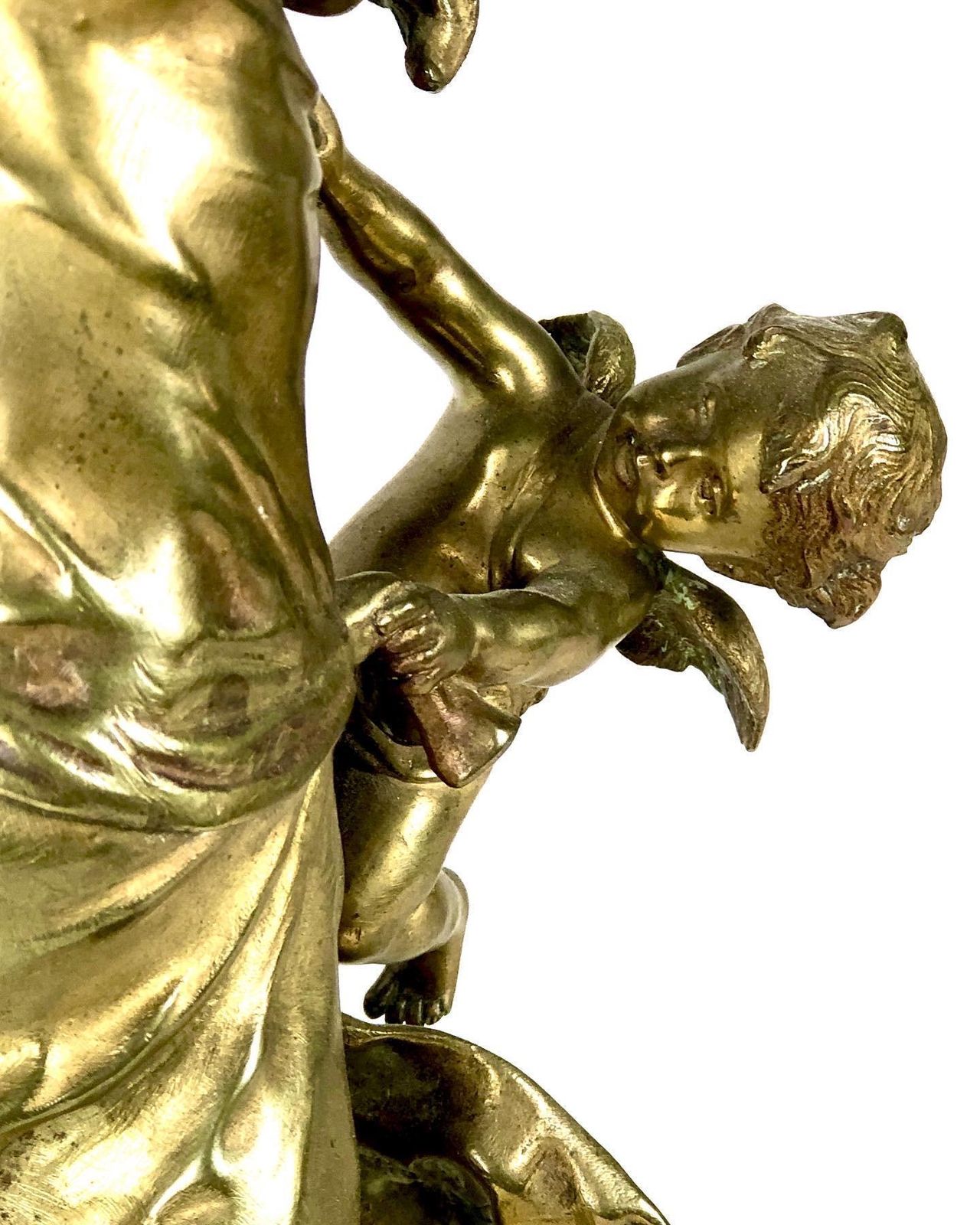 French Gilt Bronze By Auguste Moreau “Nuit D’été” photo furniture